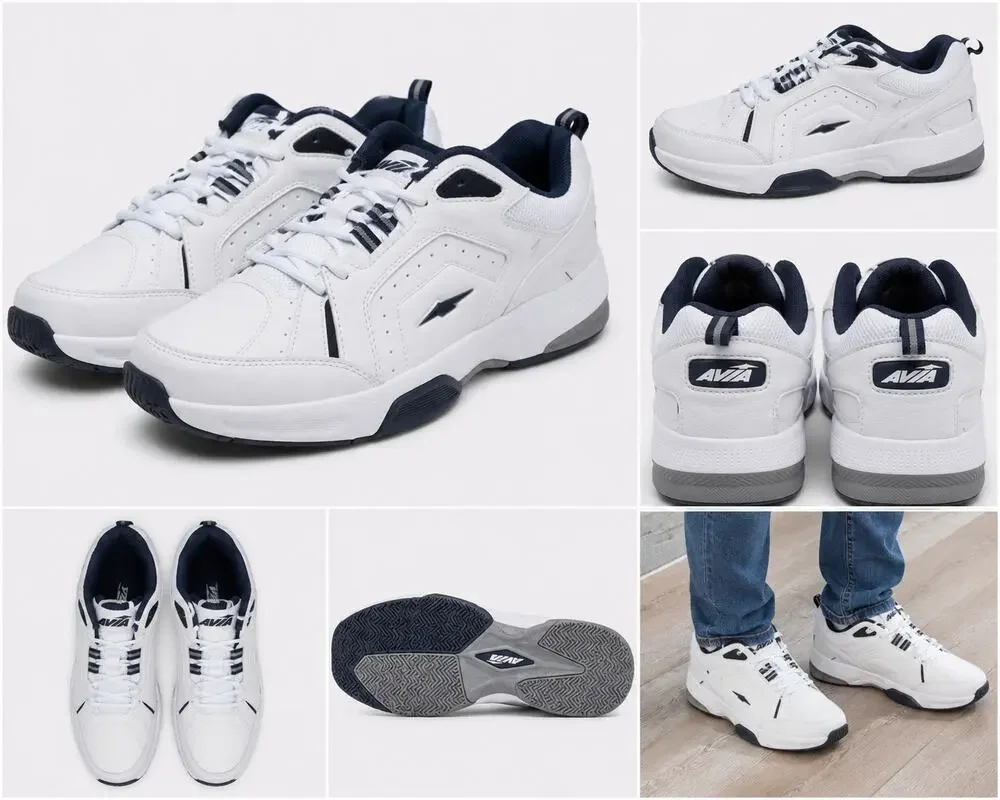 Avia Men’s Quickstep Wide Width White Athletic Shoes – Size 12W